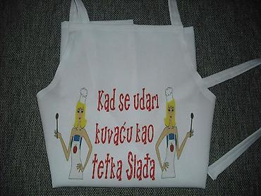 Ostali kućni dekor: Kecelje stampa po zelji cena 1700din
♦ — 15