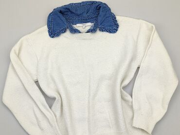 biały sweterek z golfem: Sweter, Next, S (EU 36), stan - Dobry