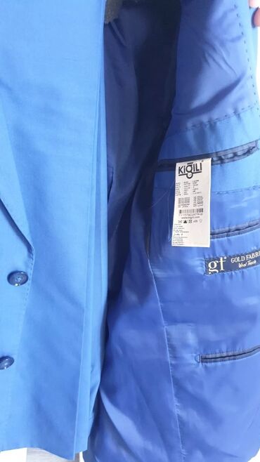 Pencəklər: KİĞILI kişi pencəyi - Rəng: canlı kral mavi - Kəsim: klassik/yarı — 2