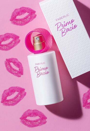 букет из мягких игрушек: Faberlic Primo Bacio – meyvəli-çiçəkli istiqamətli qadın ətiri. Qoxu