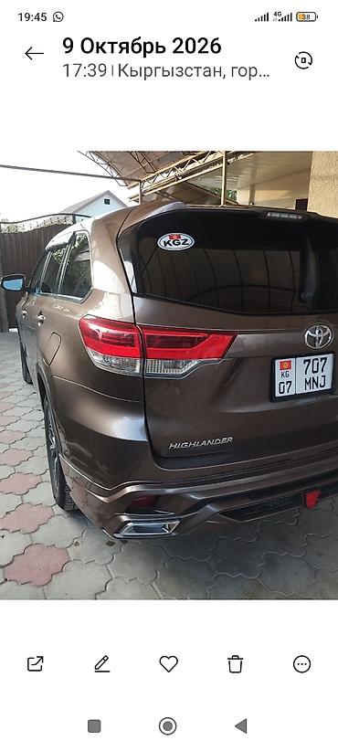 Продажа авто: Toyota Highlander: 2018 г., 3.5 л, Автомат, Бензин, Кроссовер — 5