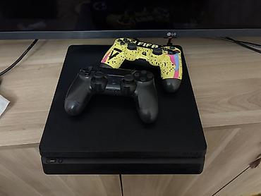 ucuz hesap: PlayStation 4 Slim oyun konsolu - Model: PS4 Slim, qara rəng - — 1