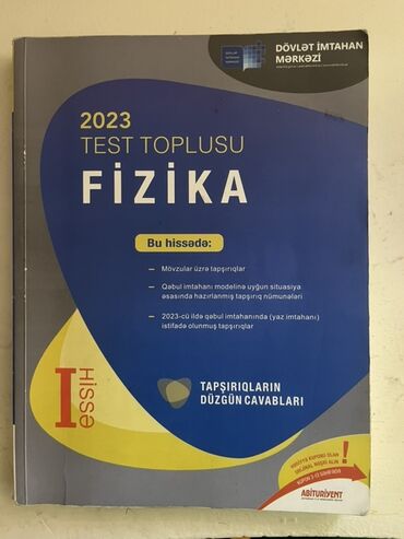 Tulumlar: 2023-cü il buraxılışlı, Fizika fənni üzrə "Test Toplusu" kitabının