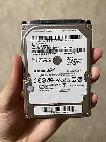 Жесткий диск 2.5" 1 ТБ — Samsung/Seagate Momentus (ST1000LM024