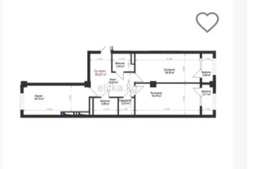 Продажа квартир: 1 комната, 42 м², Элитка, 5 этаж, ПСО (под самоотделку) — 10