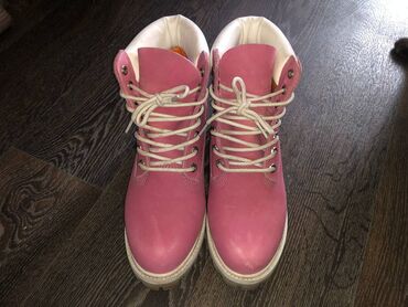 обувь 26 размер: Ботинки и ботильоны Timberland, 39, цвет - Розовый