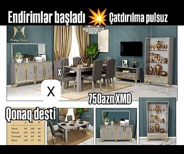 Qonaq otağı mebel dəsti – “Qonaq Desti” • Rəng: boz-qızılı