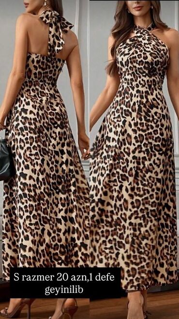 чай каталина для похудения: Leopard naxışlı maxi don - Ölçü: S - Qiymət: 20 AZN (şəkildə