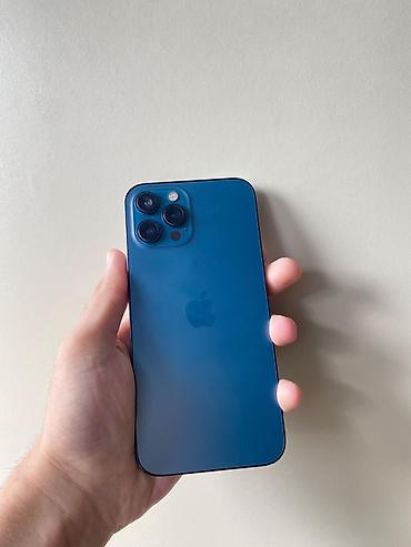 15 iphone: IPhone 12 Pro Max, 128 GB, Pacific Blue, Simsiz şarj, Face ID — 1