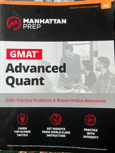 GMAT üçün əla kitabdır. Qiyməti: 17 AZN (alanda 25$ idi qiyməti)