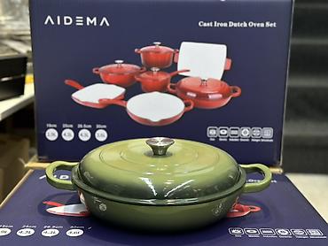 галоген: Набор чугунной посуды AIDEMA — Cast Iron Dutch Oven Set. Состав и — 8