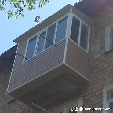 Курулуш жана оңдоо кызматтары: Утепление и обшивка балконов/лоджий под ключ - Монтаж наружной — 2