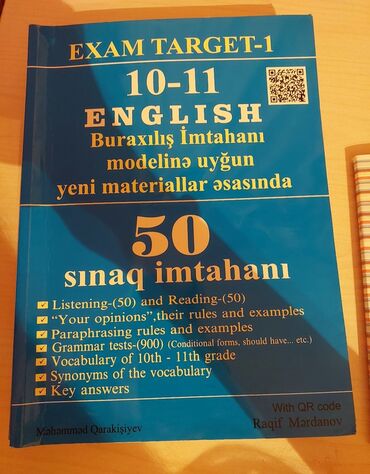 talıbov test imtahan çalışmaları pdf: İngilis dili Testlər 10-cu sinif, 1-ci hissə, 2024 il