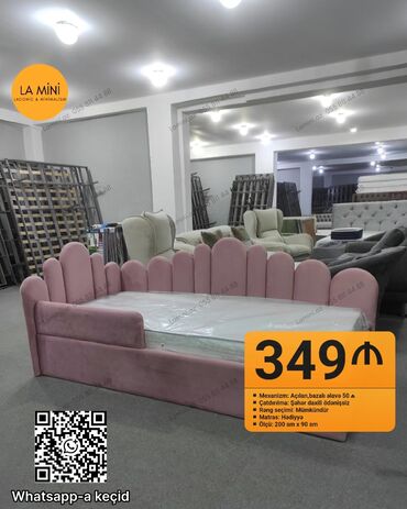 Sifarişlə mətbəx mebeli: Oğlan və qız üçün, Çarpayı, Matras ilə