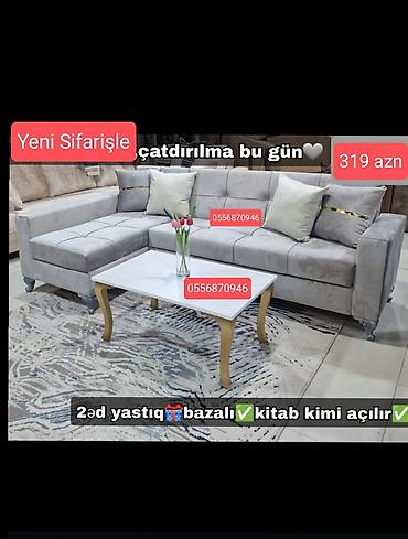 Divanlar: Künc divan, Yeni, Açılan, Bazalı, Parça, Şəhərdaxili pulsuz çatdırılma — 3