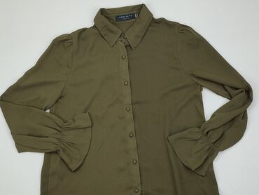 khaki bluzki: Блуза жіноча, S, стан - Ідеальний