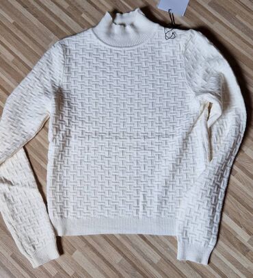 Roll-necks: S (EU 36), M (EU 38), Microfiber, color - Beige