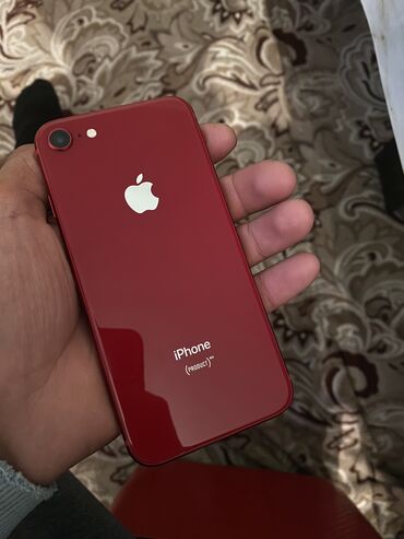 апл: IPhone 8, Б/у, 64 ГБ, Красный, 100 %