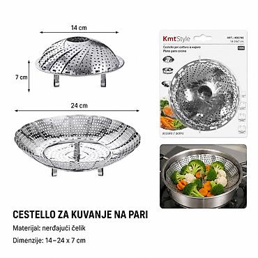 KMT Mala posuda za kuvanje na pari – Kmt Style Opis: - Sklopivi
