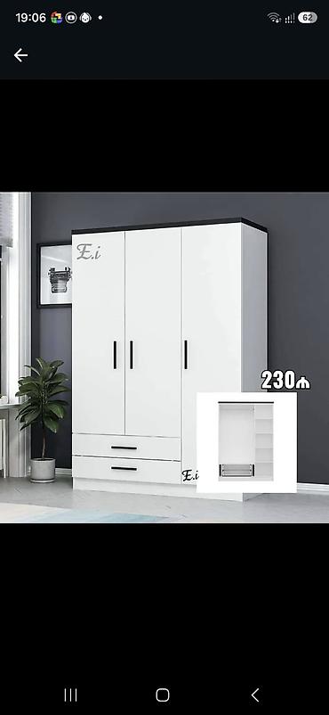 şfanerler: *3 qapılı dolab 230Azn💥* ✔️ Rəng seçimi var ✔️ Matireal Rusiya — 6