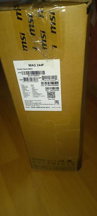 Monitorlar: MSI MAG 244F – 23.8" oyun monitoru Əsas xüsusiyyətlər: - Ekran — 1