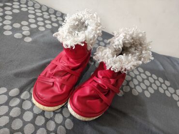 женская обувь 41 размер: Сапоги, 36, цвет - Красный