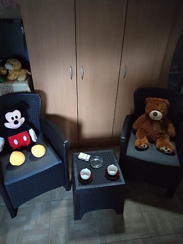 Setovi stolova i stolica: Balkonski set od veštačkog ratana – 3 dela - Sastav: 2 fotelje sa — 15