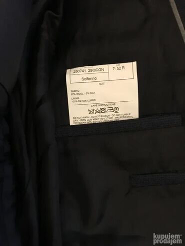 Odela: Dvodelno odelo, XL (EU 54), L (EU 52), bоја - Tamnoplava, Vuna — 4