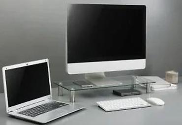 Druga oprema za računare i laptopove: Stakleni stalak/podloga za monitor i laptop - Moderan, minimalistički — 17
