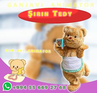 “Şirin Tedy” animator xidməti - Uşaq tədbirləri üçün maskot ayıcıq