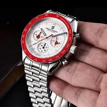 Ručni satovi: PAGANI DESIGN PD-1701 - 40mm - Crvena - Omega Speedmaster Potpuno nov — 10