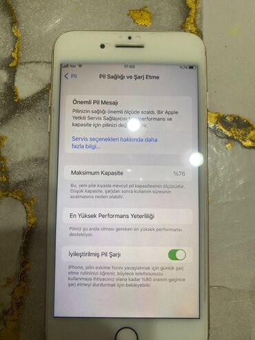 IPhone 8 Plus, 64 GB, Qızılı, Qırıq