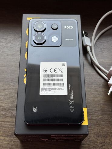 пока f4: Poco X6, Колдонулган, 256 ГБ, түсү - Кара, 2 SIM