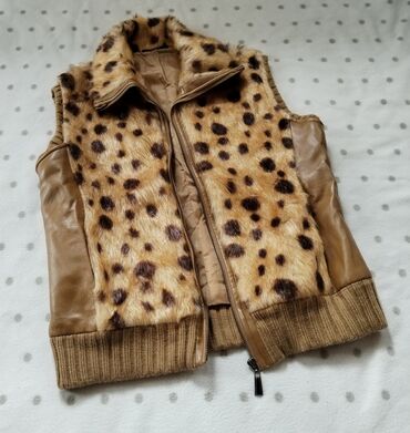 kožne jakne sa krznom: M (EU 38), Faux fur, color - Brown