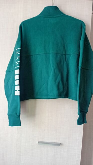 Олимпийки: Брендовая,женская толстовка PUMA х/б+ флис. Длинна