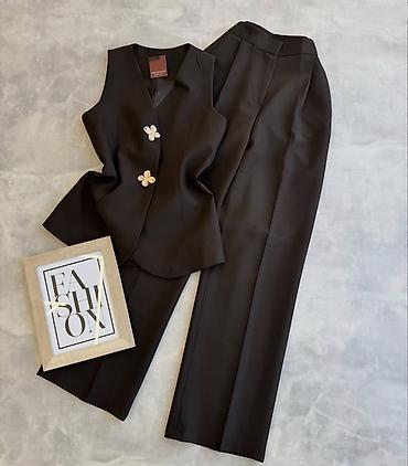 Kompleti: ✨Ženski dvodelni komplet – prsluk bez rukava i ravne pantalone ✅3200 — 13