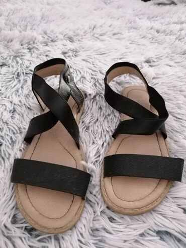 bele sandale na platformu: Sandals, Size - 32