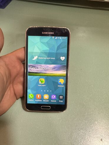 samaung a52: Samsung Galaxy S5, rəng - Qara, Barmaq izi