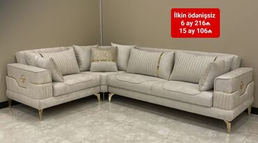 Divan və masa dəstləri: Yeni, Künc divan, Qonaq otağı üçün, Açılan — 12