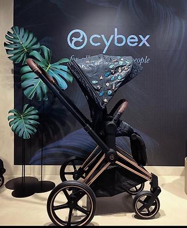 soft shell: Коляска, Cybex, цвет - Голубой, Б/у — 1