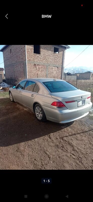 бмв 2002: BMW 7 series: 2002 г., 4.4 л, Автомат, Бензин, Седан