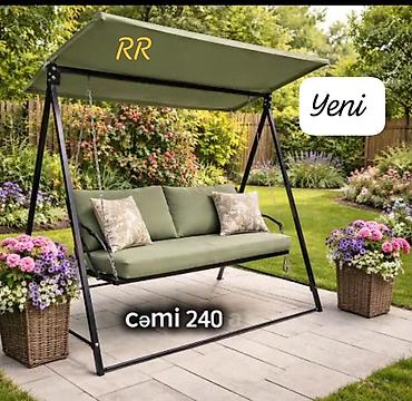 Bağ, çöl mebeli: Bağ evi və həyət üçün yelləncək – RR - Daşıma gücü: 200 kq - Üç — 3