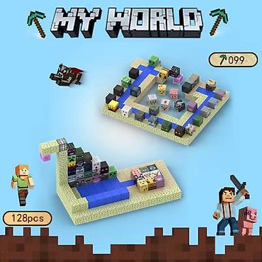 Игрушки: 🧲 Магнитные кубики Minecraft 554 шт + 15 минифигурок- 4150 сом 448 — 9