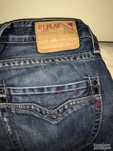 Farmerke: Original Replay farmerice 33 98% cotton 2% elastin Polustruk 46cm — 6