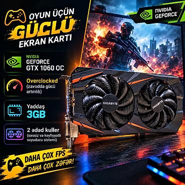videokart: Az istifadə olunmuş uyun ekran kartı, əla vəziyyətdə. Geforce GTX — 1