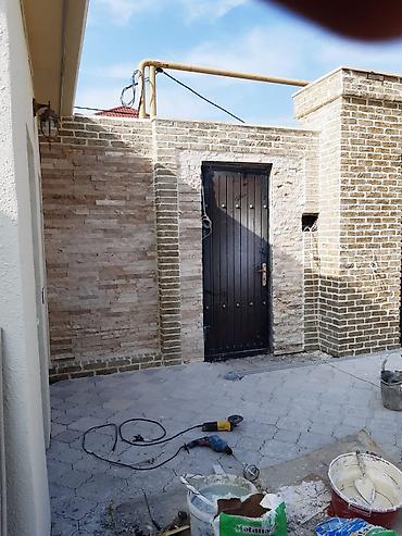 Fasad işləri: Kabançik travertin dekorativni daş usdasi -da lalafo.az — 12 Fasad işləri: Kabançik travertin dekorativni daş usdasi — 12