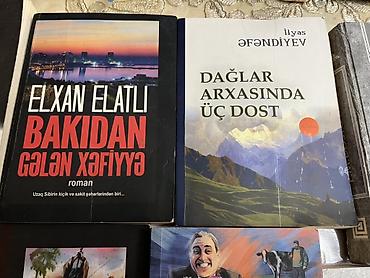 Художественная литература: Kitab dəsti – müxtəlif janrlarda 12 adda Məzmun: - Elxan Elatlı — 6