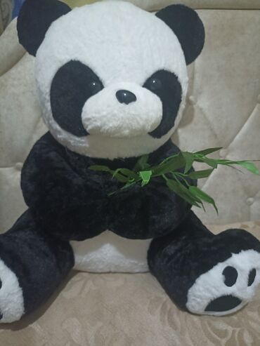 böyük pazllar: Böyük ölçülü panda plyuş oyuncağı - Rəng: klassik qara-ağ - Yumşaq