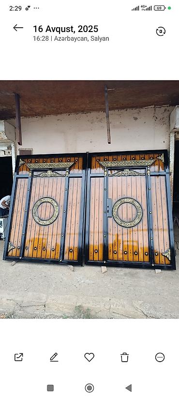 divar dekorları: Metall qapılar – fərdi dizayn və istehsal - Material: qalın divarlı — 3