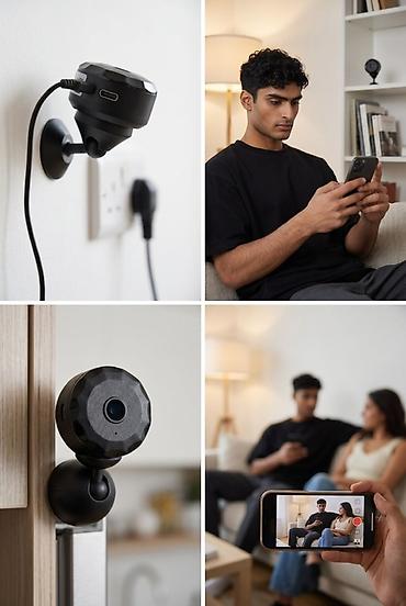 Фото и видеокамеры: Wi‑Fi Mini Kamera – V720 APP dəstəyi Kompakt, maqnitli dizaynlı Wi‑Fi — 1